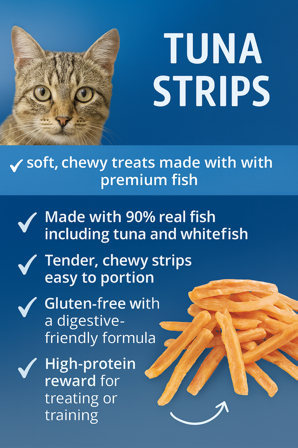 Trixie Premio Tuna Strips | Fishy Cat Treats
