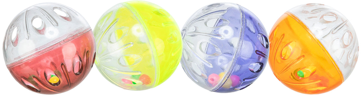 Trixie | Lightweight, Rattling Enrichment Balls Cat Toy | 4.5cm | 4pcs