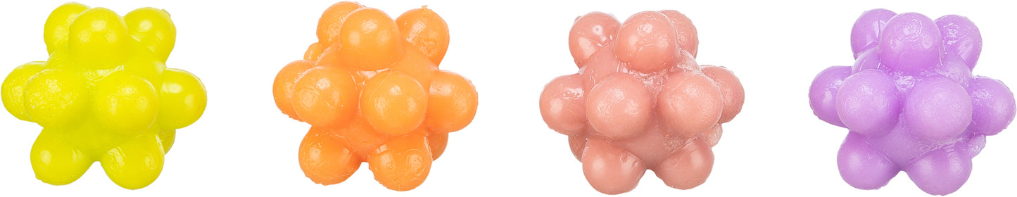 Trixie | Rubber Balls with Bumps | 3.5 cm | Pack of 4