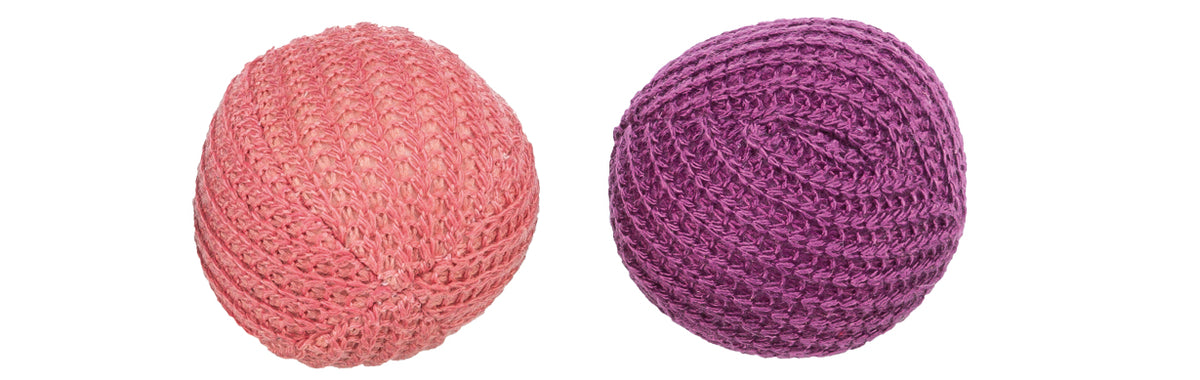 Trixie Set Of 2 Knitted Balls Cat Toy 4.5cm