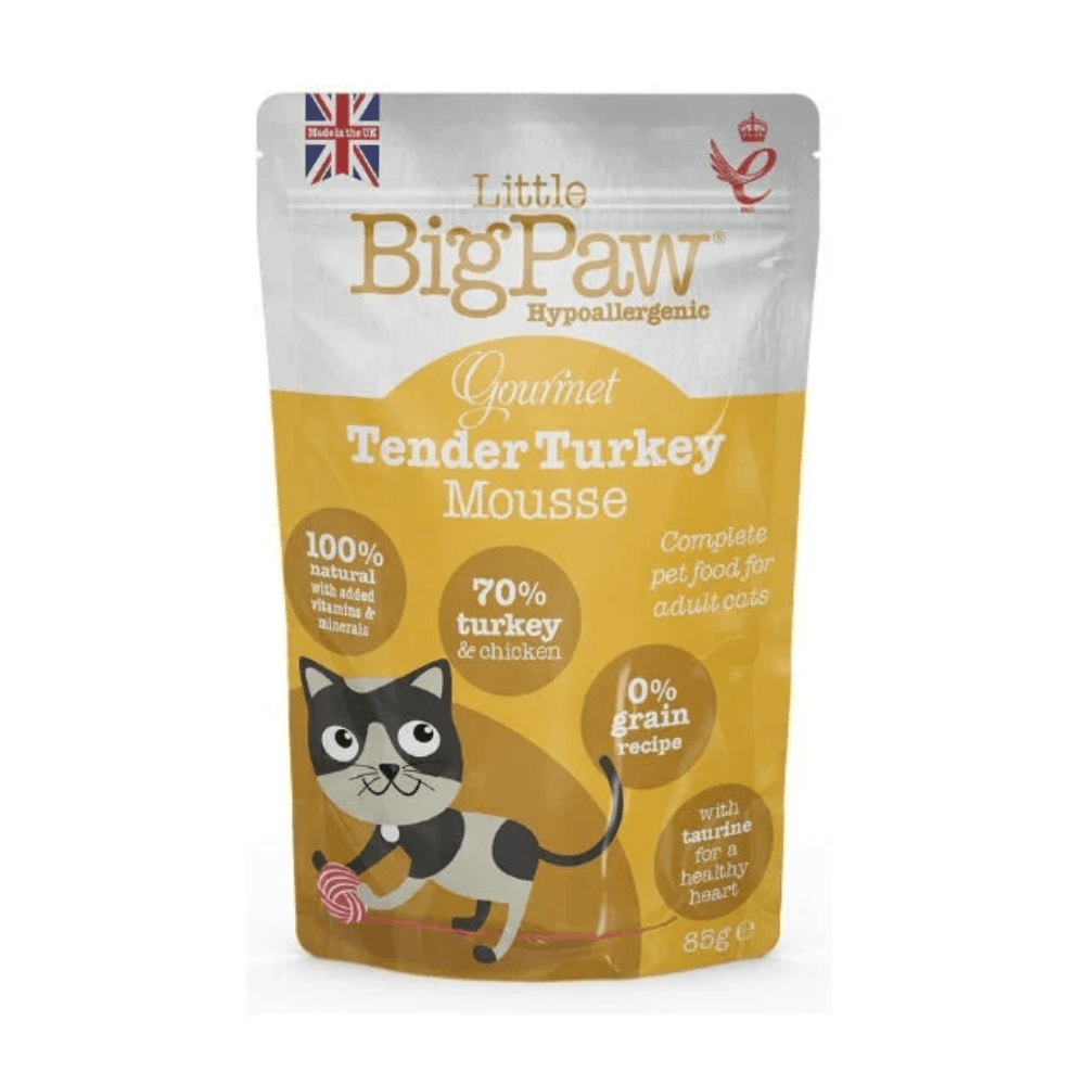 Little Big Paw Turkey Mousse Cat Pouch 85g
