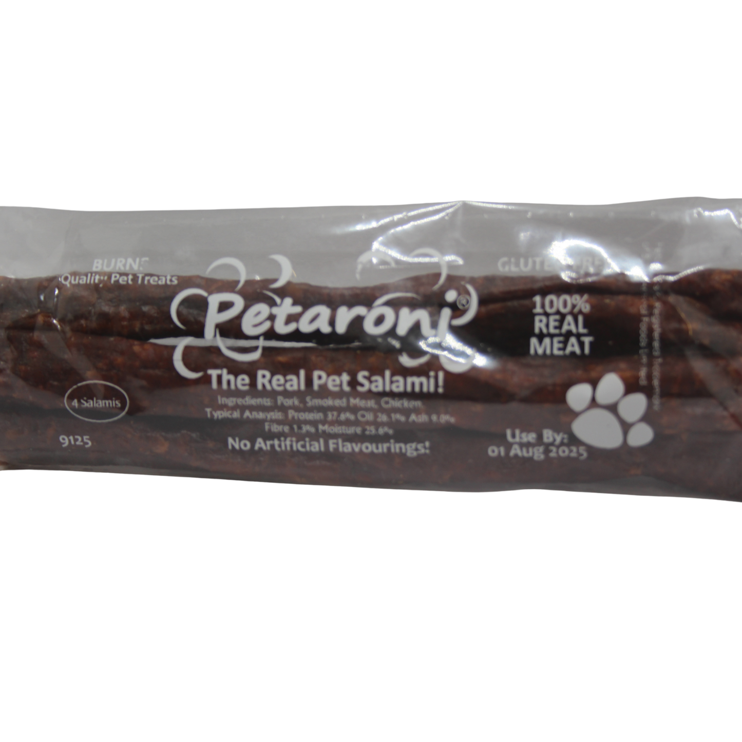Burns Petaroni Dog Treat Sticks (4 Pack) – Natural Grain-Free Smoky Bacon Chews for Dogs