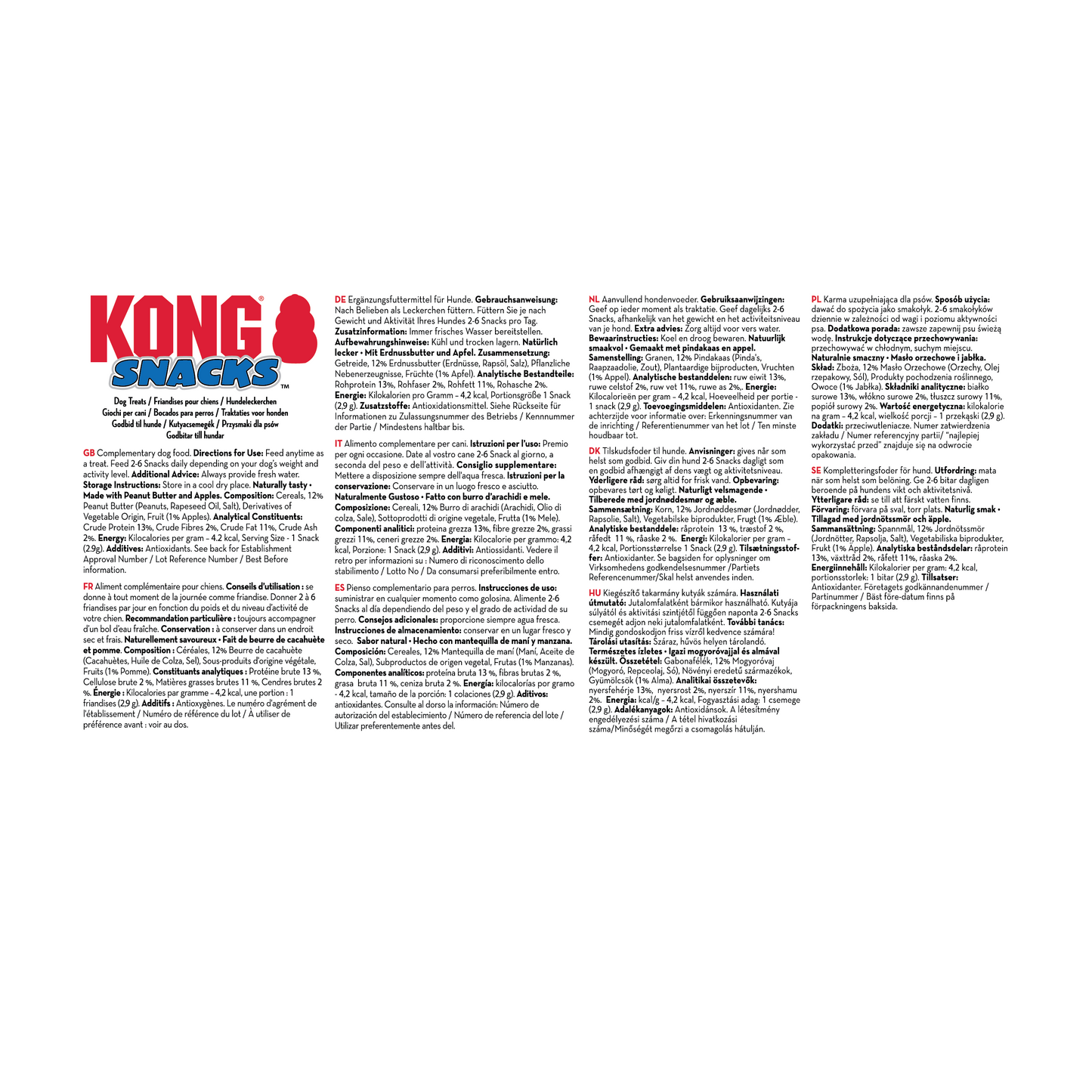 KONG | Dog Biscuits | Snacks Peanut Butter