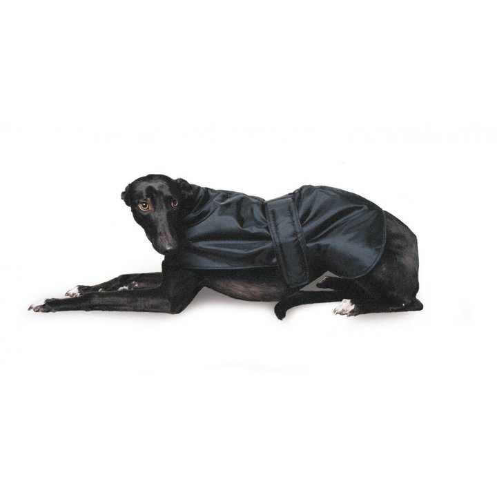 Greyhound Dog Coat Black 70cm by Ancol