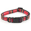 Ancol | Dog Collar | Adjustable Nylon - Red Tartan