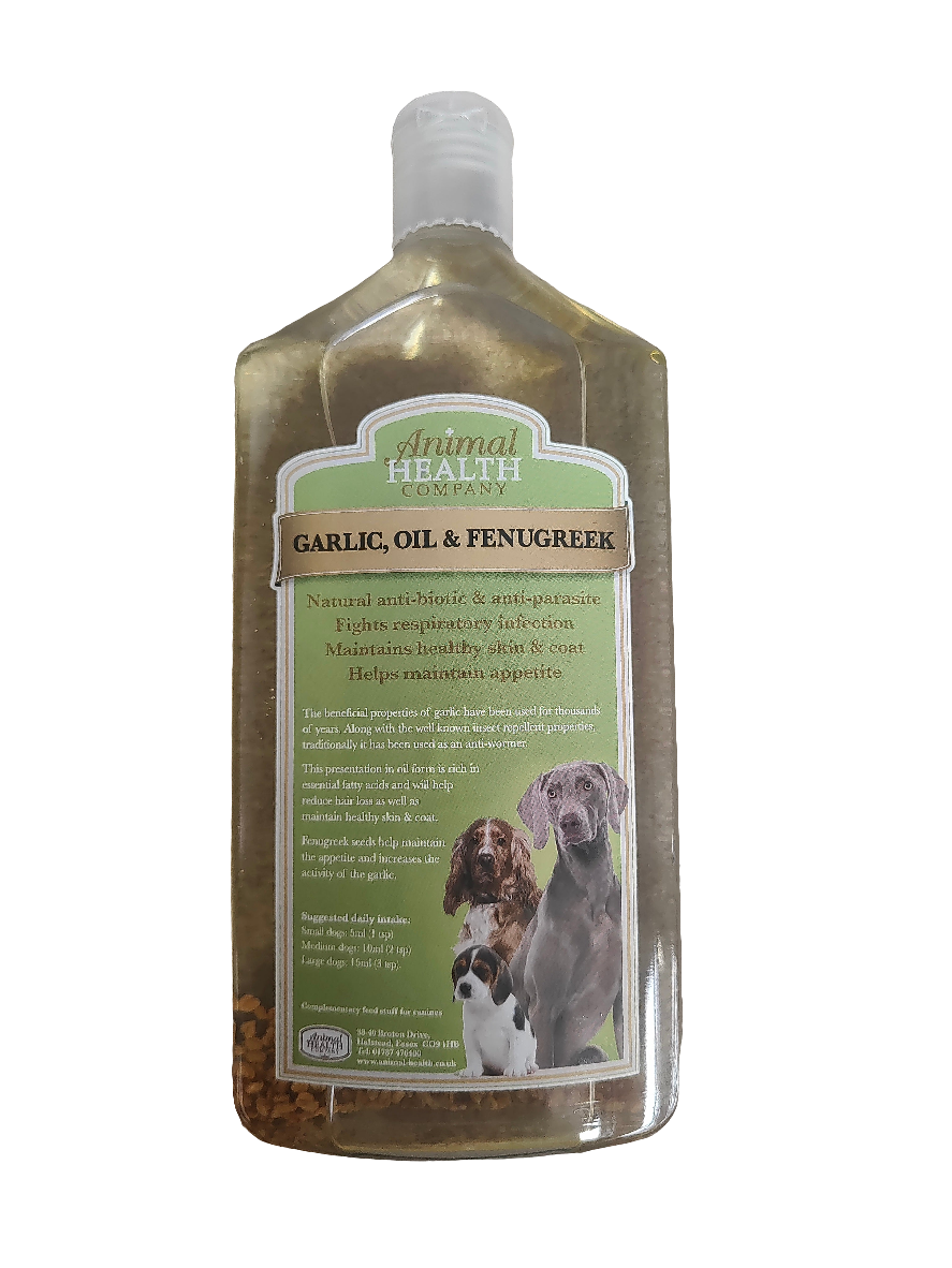 Garlic, Oil & Fenugreek | Natural Insect Repellent & Appetite Booster for Dogs by Animal Health Company
