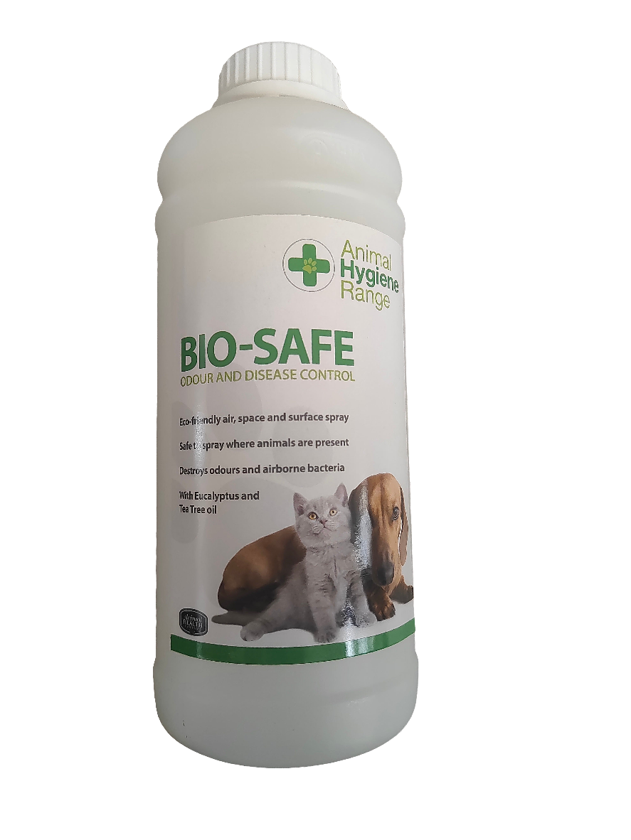 Bio Safe | Eco Friendly & Pet Safe Disinfectant & Odour Eliminating Cleaner with Essential Oils by Animal Hygiene Range