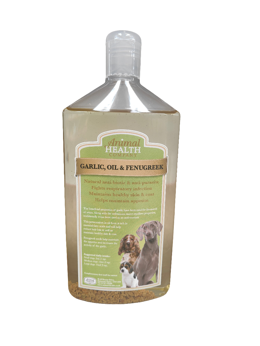Garlic, Oil & Fenugreek | Natural Insect Repellent & Appetite Booster for Dogs by Animal Health Company
