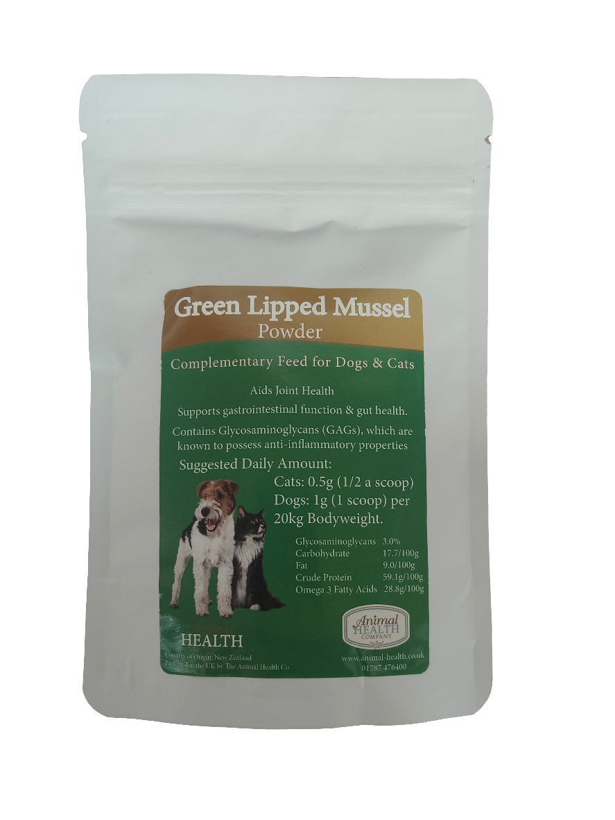 Green Lipped Mussel Powder | Anti-Inflammatory Supplement for Dog Joint Care by Animal Health Company