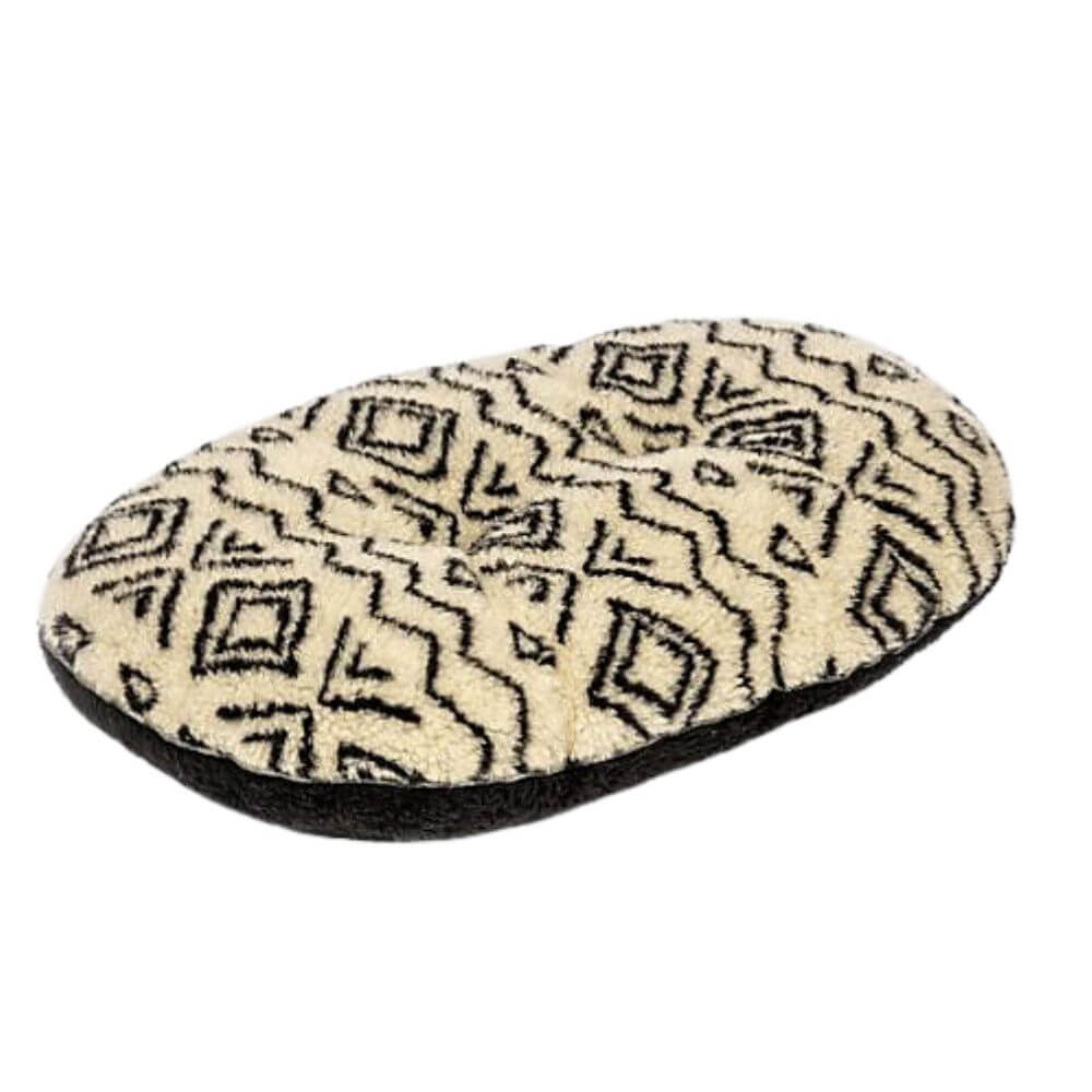 Fleece Neutral Geometric Quilted Mattress Small (21")