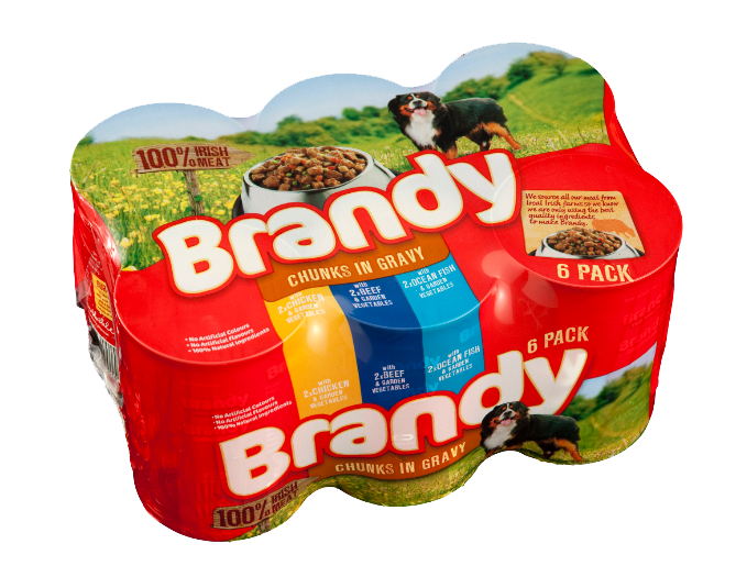 Brandy | Wet Dog Food | Chunks in Gravy Variety Pack - 6 x 395g