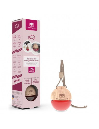 Cristalinas | Pet Odour Eliminating Car Air Freshener - Cherry Blossom