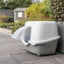 TRIXIE Davio Top Outdoor Cat Litter Tray with Rain Cover
