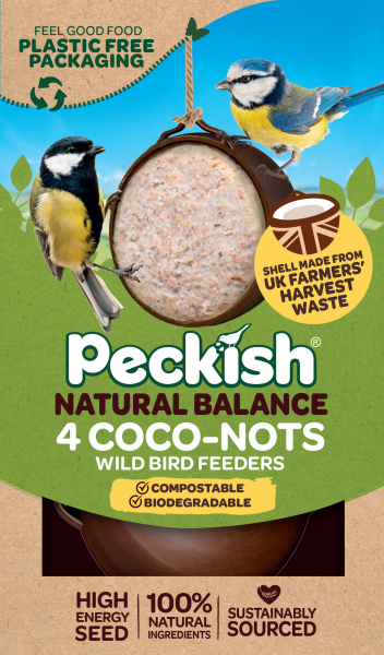Coco Not Peckish | Wild Bird Food | Natural Balance Coco-Not Feeder - 4 Pack ...