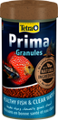Tetra Prima Granules fish food container with a fish on the label