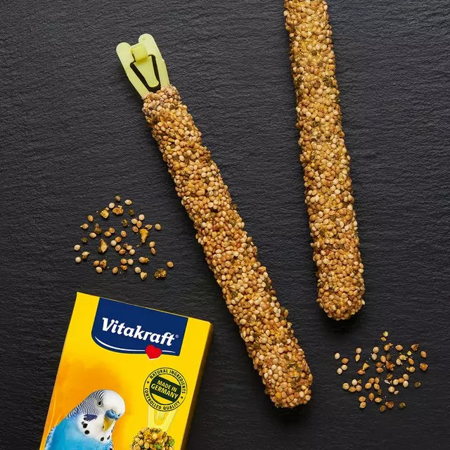 Vitakraft Kracker Budgie Treat Sticks (2 Pack) - Honey & Sesame