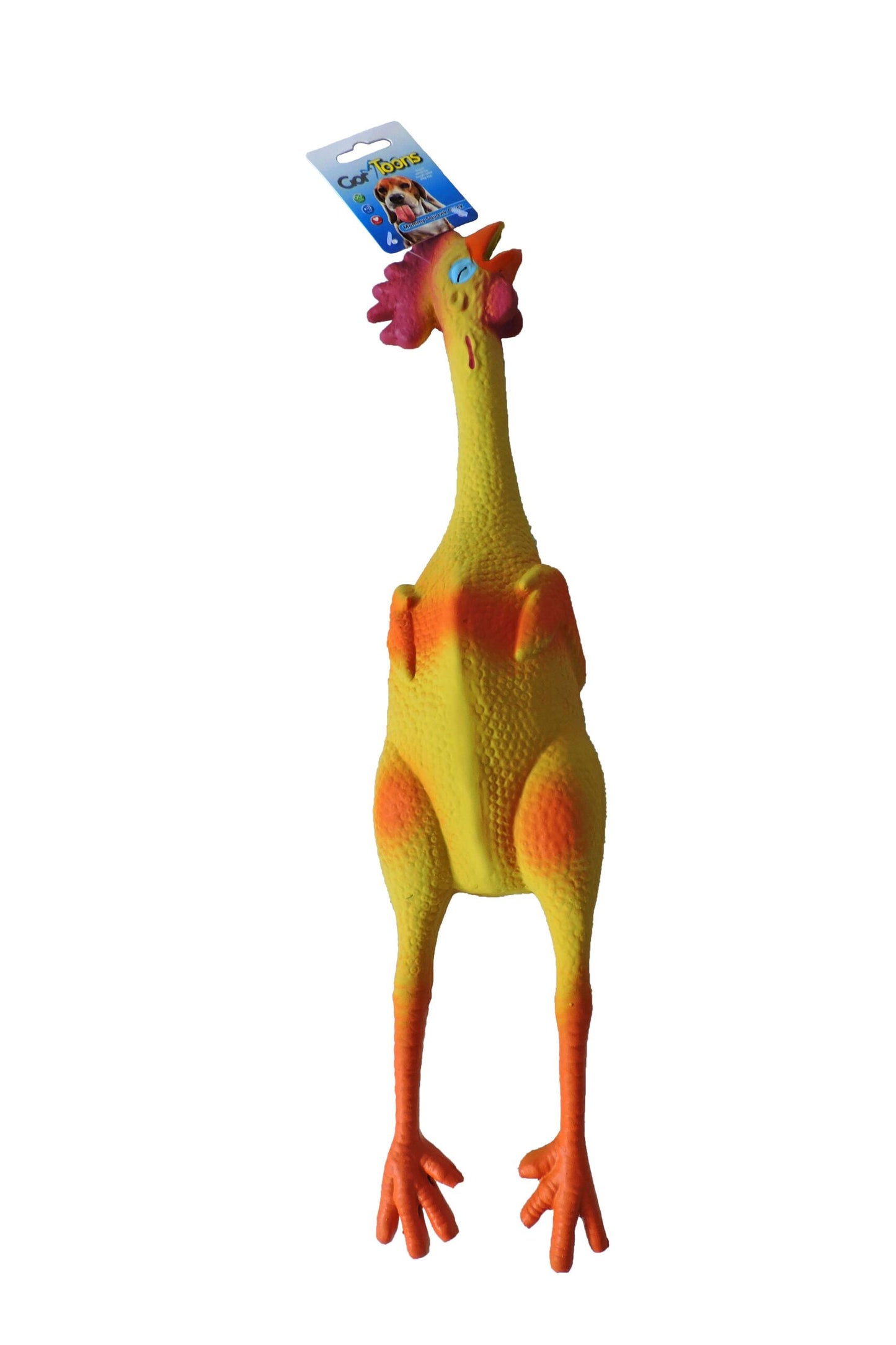Gor Toons Mommy Squawk Chicken | Squeaky Latex Dog Toy