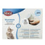 Trixie Pezz Inside worm test kit for cats in a white and blue box with German text, a cat photo, and product details.