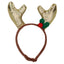 Holly and Robin Christmas Antler Headband | Festive Dog and Cat Accessory