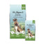 Two bags of Dr. Jayne's Supreme Nutrition dog food, one large bag and one smaller bag, both featuring a green and light blue design with a dog on the front, set against a plain white background.