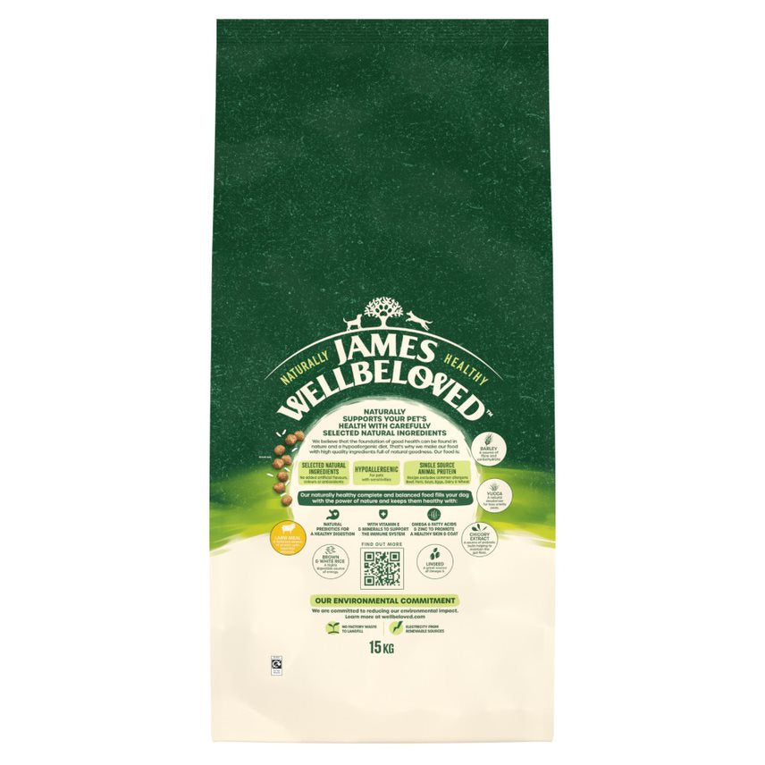 James Wellbeloved | Gluten Free Dry Dog Food | Adult Rich In Lamb & Rice
