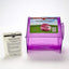 Purple chinchilla bath house with packaging on a white background