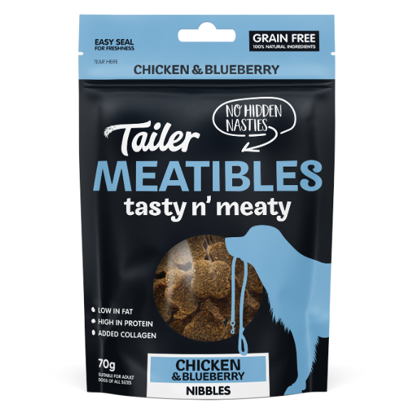 Tailer Meatibles Chicken & Blueberry dog treats