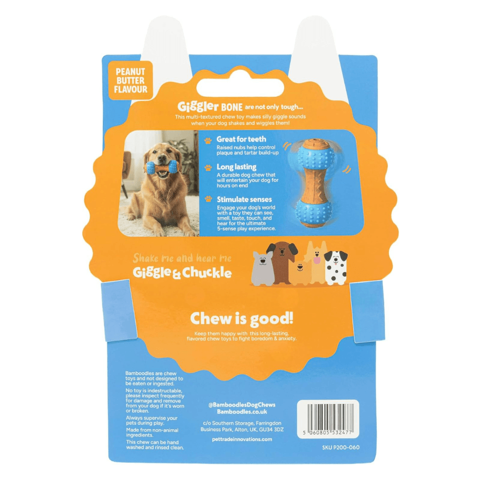 Bamboodles Giggle Dumbell- Peanut Butter
