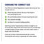 A text-based size guide titled 'CHOOSING THE CORRECT SIZE' with bullet points and checkmarks explaining how to determine the correct pet carrier size according to IATA Live Animal Regulations.