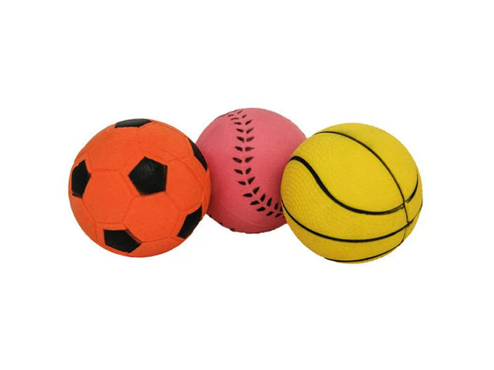 Pets Inc Solid Rubber Dog Ball 6cm | Durable Chew & Fetch Toy for Dogs