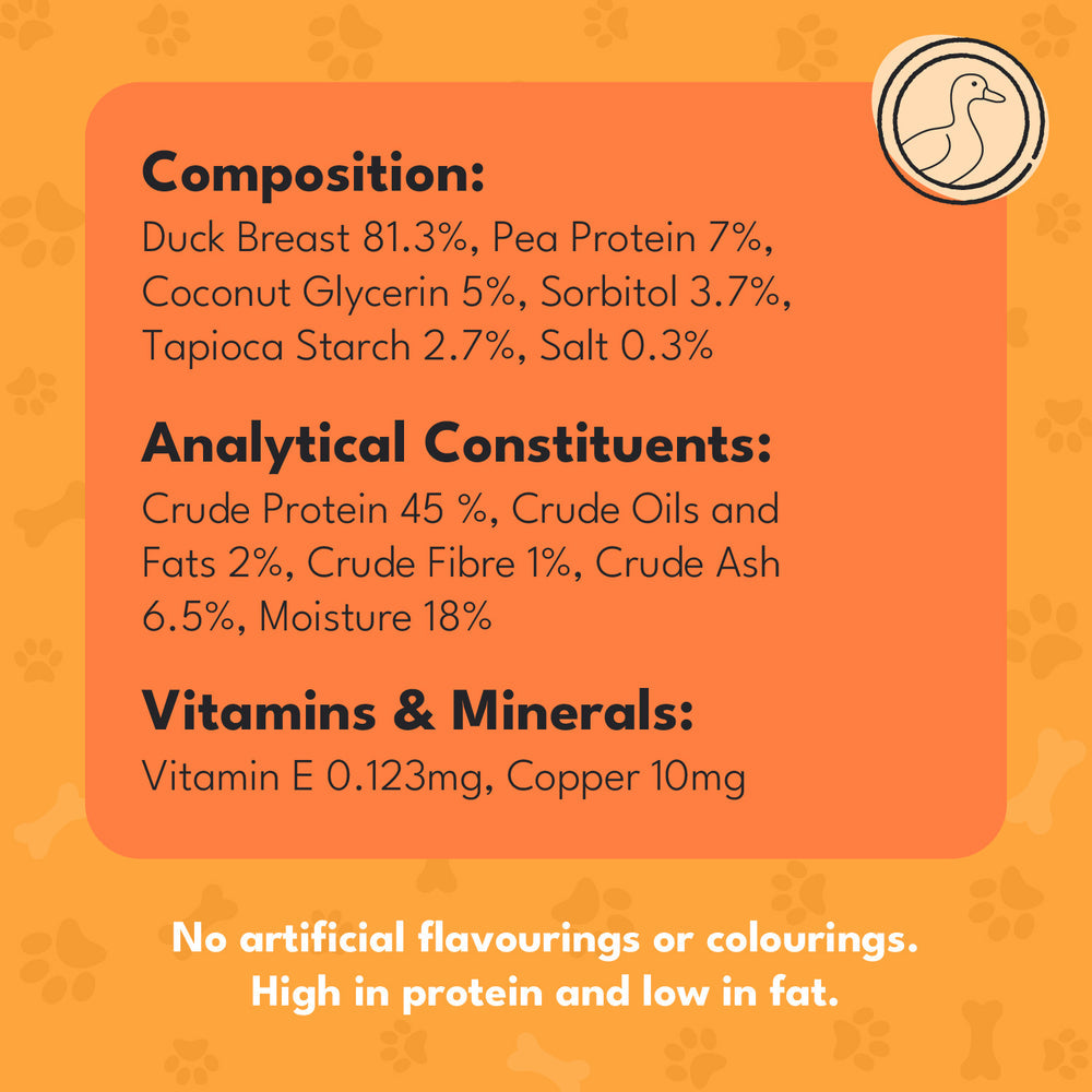 Pet Munchies Hypoallergenic Meaty Dog Treats | Duck Strips - 320g