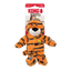 Kong Wild Knots tiger plush dog toy with packaging on a white background