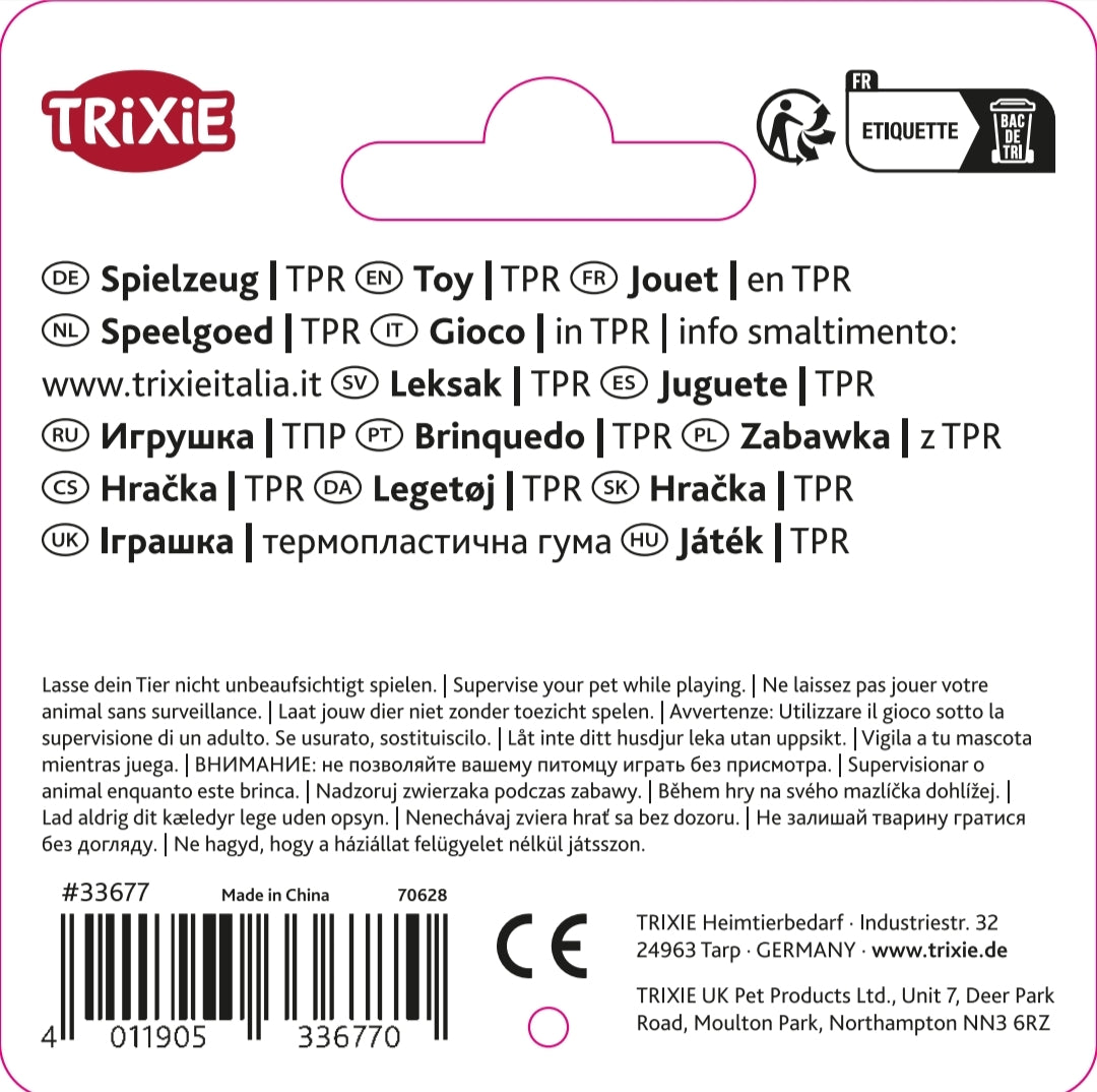 Trixie TPR Fetch Ball with Squeak | Dog Toy