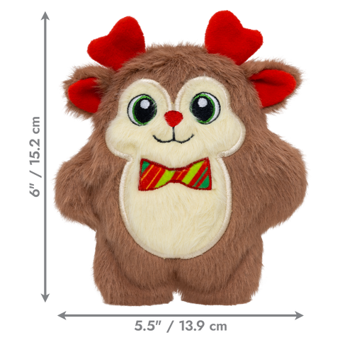 KONG Holiday Snuzzle Bow Tie Reindeer 🦌 Christmas Dog Toy