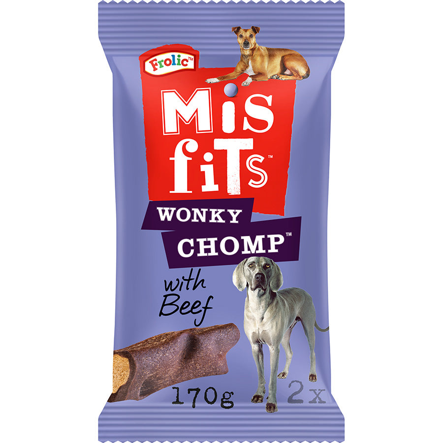 Misfits Wonky Chomp Liver Dog Chew (Medium)
