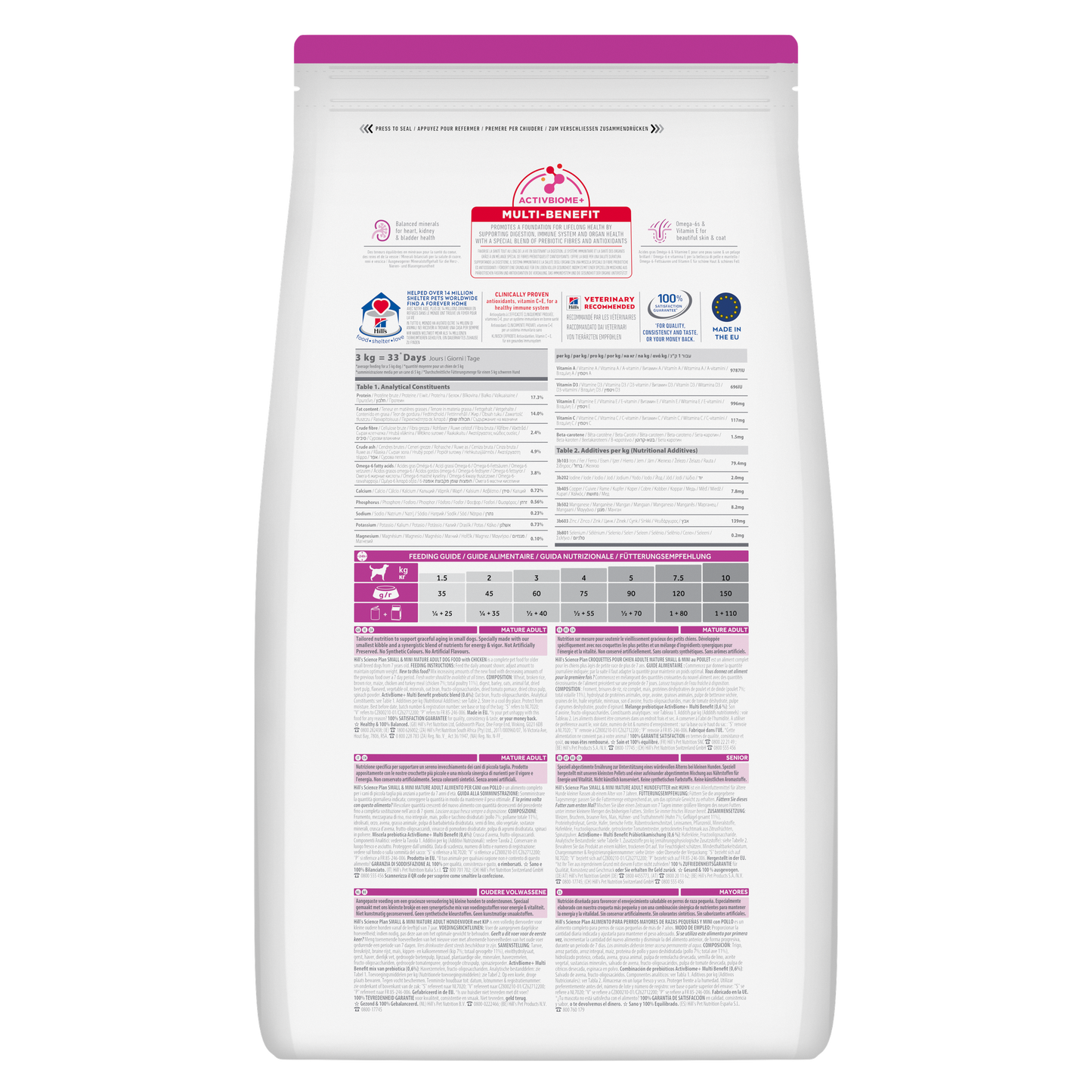 Hill's Science Plan Mini Mature Chicken Small Breed Dry Food for Senior Dogs