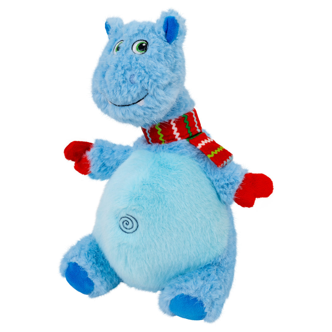 KONG Holiday Knot Belly Hippo Blue Medium/Large 🎄 Christmas Dog Toy