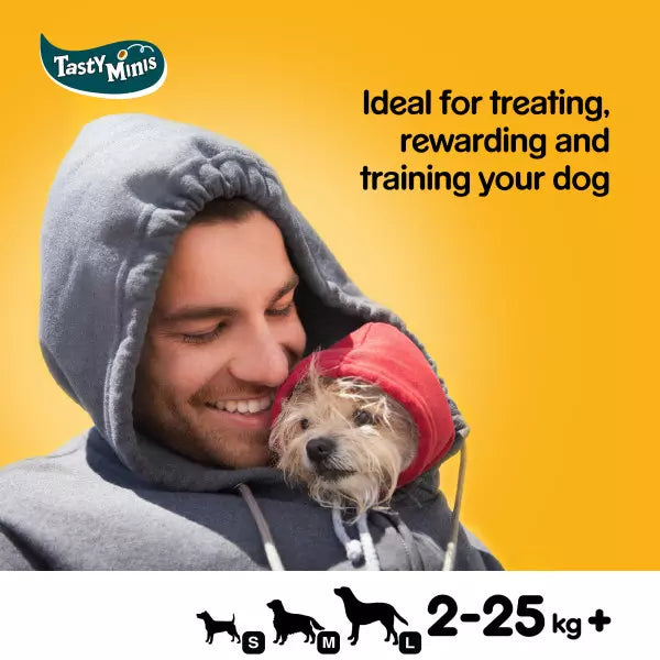 Pedigree Tasty Minis Cheesy Nibbles Cheese & Beef Dog Training Treats (140g)