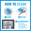 Instructions on how to clean KONG toys with images and text.