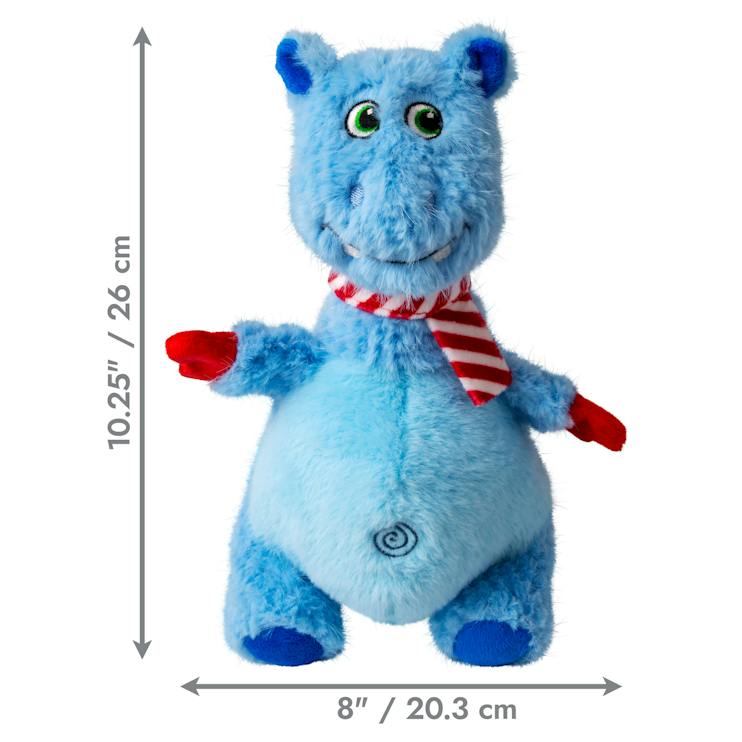 KONG Holiday Knot Belly Hippo Blue Medium/Large 🎄 Christmas Dog Toy