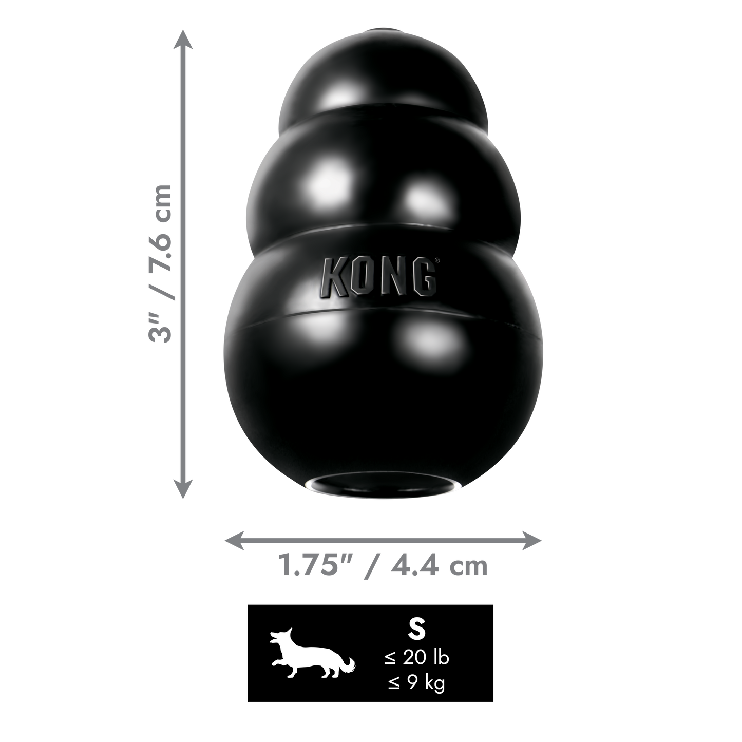 KONG Extreme Rubber Dog Toy | Heavy Duty Chew