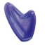 Purple heart-shaped dog toy on a white background