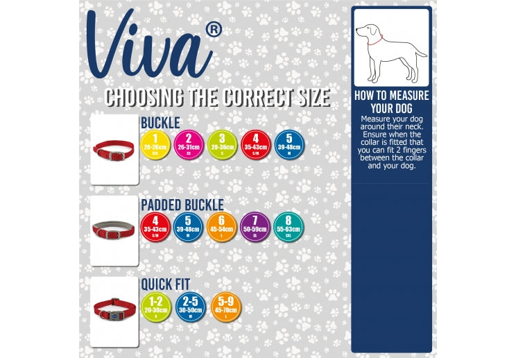 Ancol | Dog Collar | Viva Adjustable Polyweave Nylon - Red