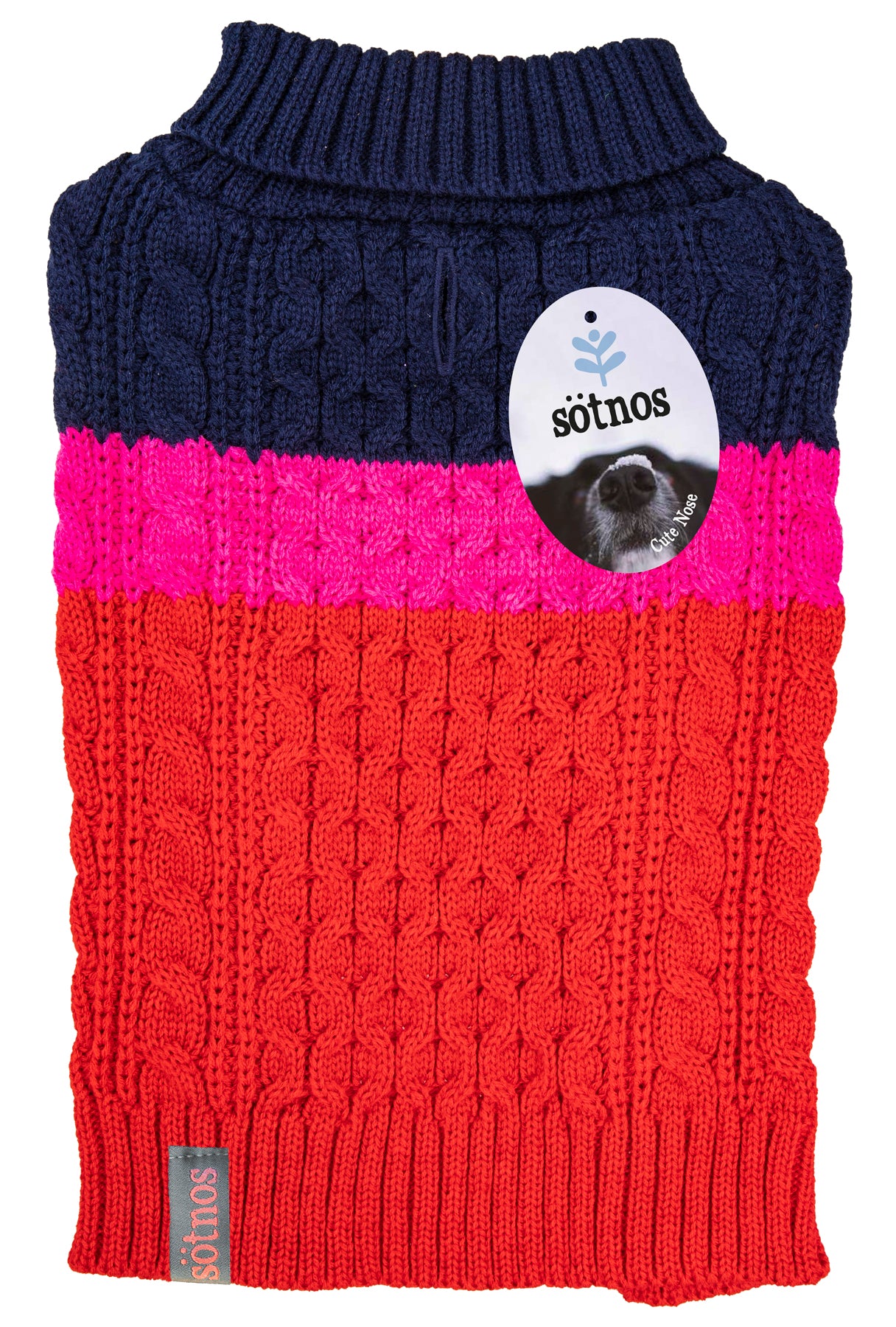 Sötnos Colour Block Sweater | Cosy Dog Jumper