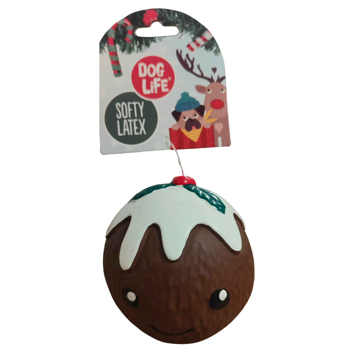 James Steel Latex Pudding Pals | Christmas Dog Toy