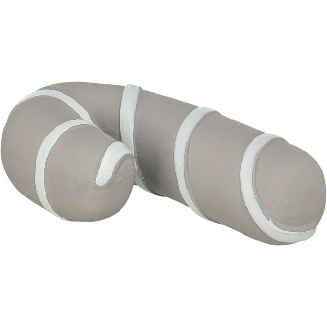 Christmas dog toy grey candy cane 
