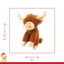Herby Highland Cow 🐂 Plush Christmas Dog Toy by Happy Pet