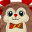 KONG Holiday Snuzzle Bow Tie Reindeer 🦌 Christmas Dog Toy