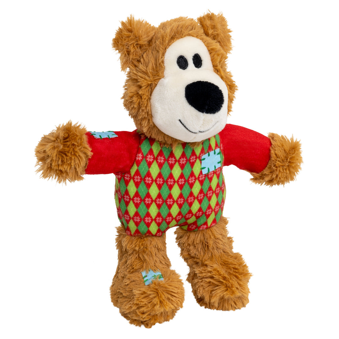 KONG Holiday Wild Knots Sweater Bear 🐻 Christmas Dog Toy