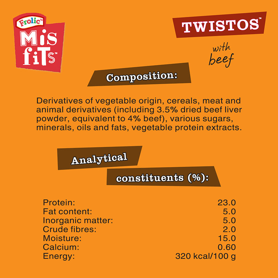 Misfits Tangly Twistos Dog Treats (6 Pack)